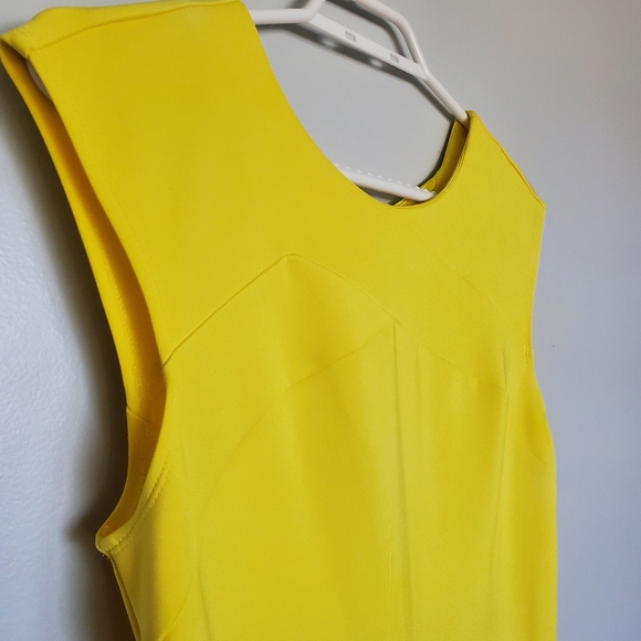 Ted Baker London Sew In Love Neon Yellow Dress 💛 Size 1 - Picture 5 of 14